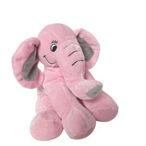 Teddy Mountain Pink Elephant Plush Stuffed Animal Soft Cuddly Toy 8”